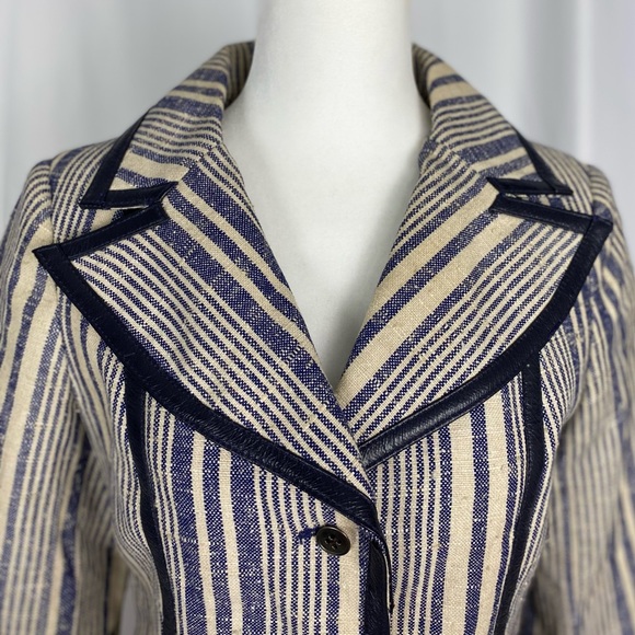 Vintage 70’s Linen Suit by Baccarat Fabric Woven in France. - Picture 2 of 14
